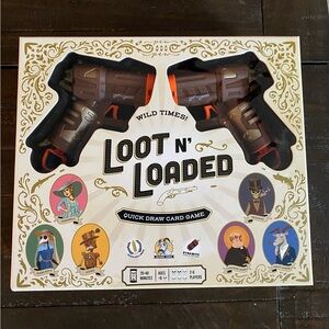 Loot and loaded quick draw board game